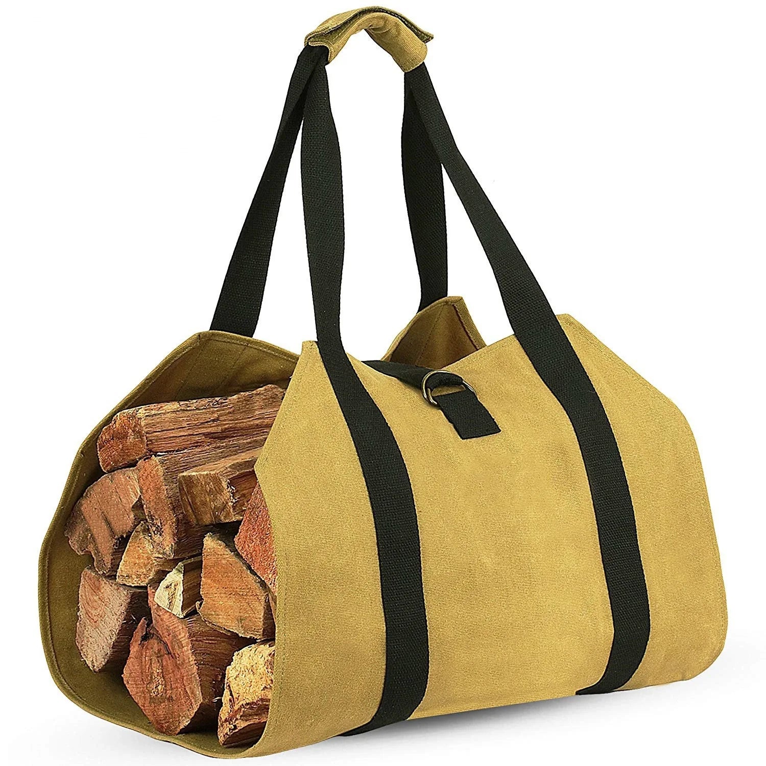 2026 Tote Firewood Storage Bag Outdoor Camping Canvas Firewood Carrier Log Carrying Bag Handbags Wood for Log Carrier Fireplace