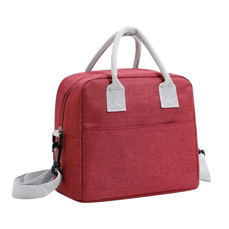 2026 Portable Lunch Bag Cooler Tote Hangbag Picnic Insulated Box Canvas Thermal Food Container Men Women Kids Travel Lunchbox