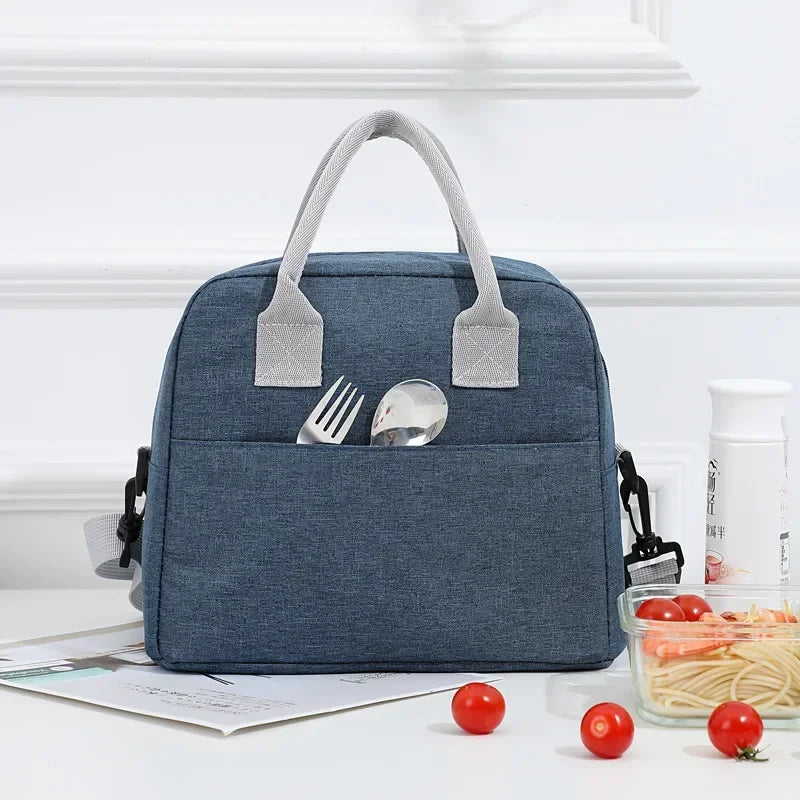 2026 Portable Lunch Bag Cooler Tote Hangbag Picnic Insulated Box Canvas Thermal Food Container Men Women Kids Travel Lunchbox