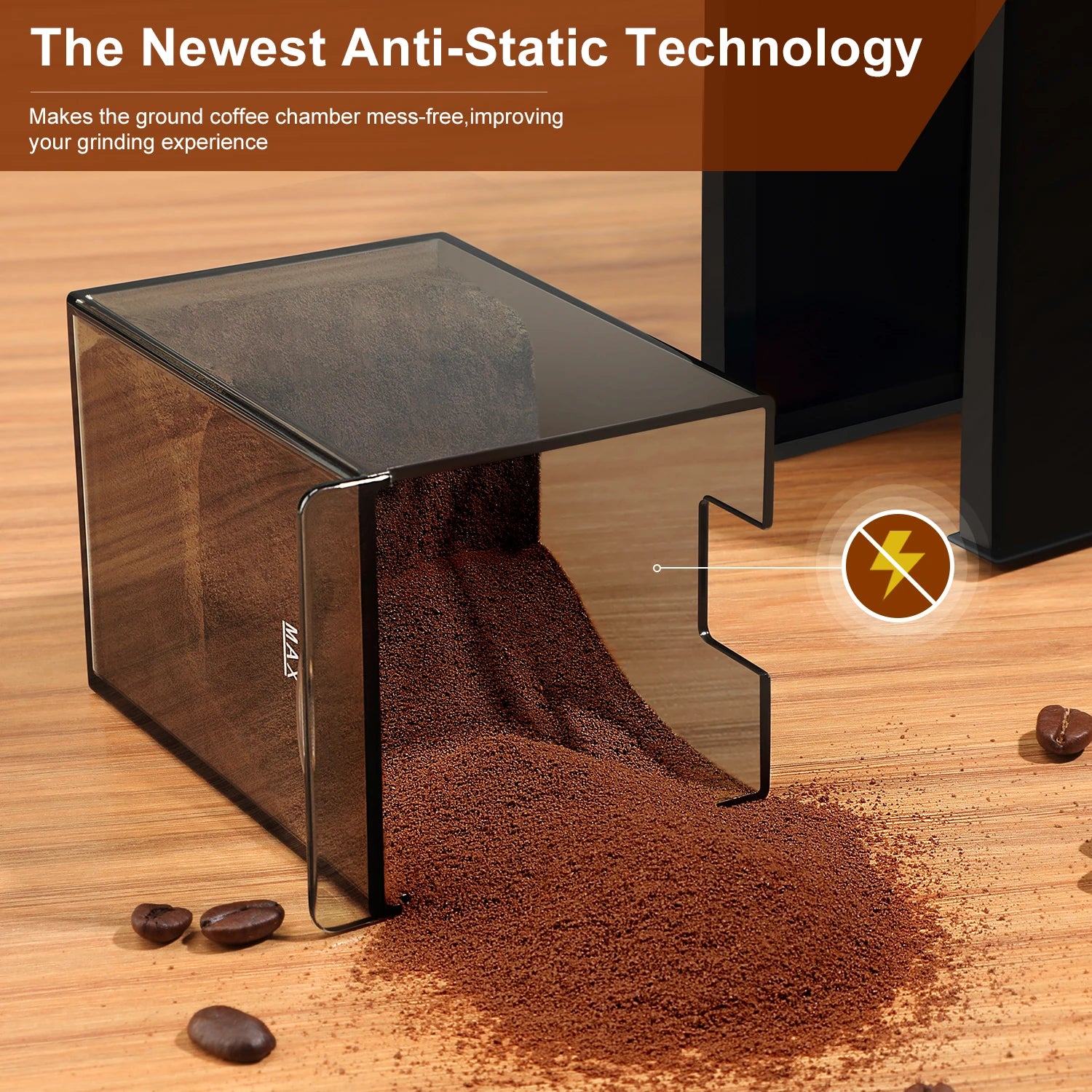 Automatic Burr Mill Coffee Grinder Electric Coffee Bean Grinding with 28 Adjustable Gears for Espresso French Press Drip Coffee