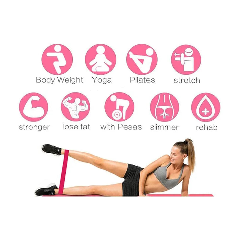 Yoga Resistance Band – TPE Material, Soft & High Elasticity, for Yoga & Glute Squats, Durable