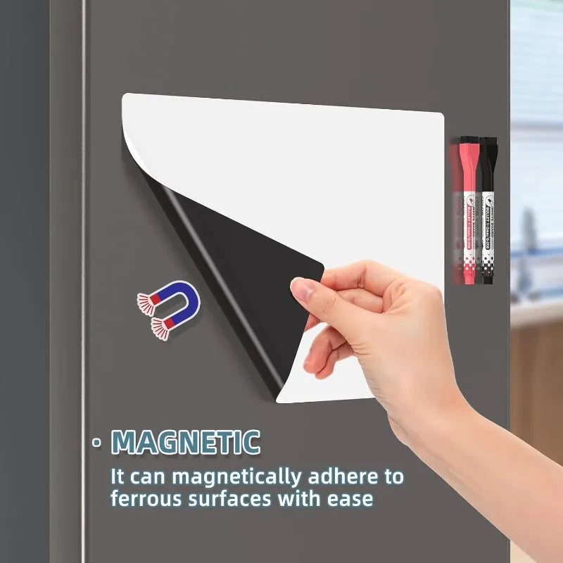 Magnetic Whiteboard A3 A4 A5 Dry Erase Board Refrigerator Erasable Flexible Fridge Magnet Marker Sheet Kitchen Memo Grocery List