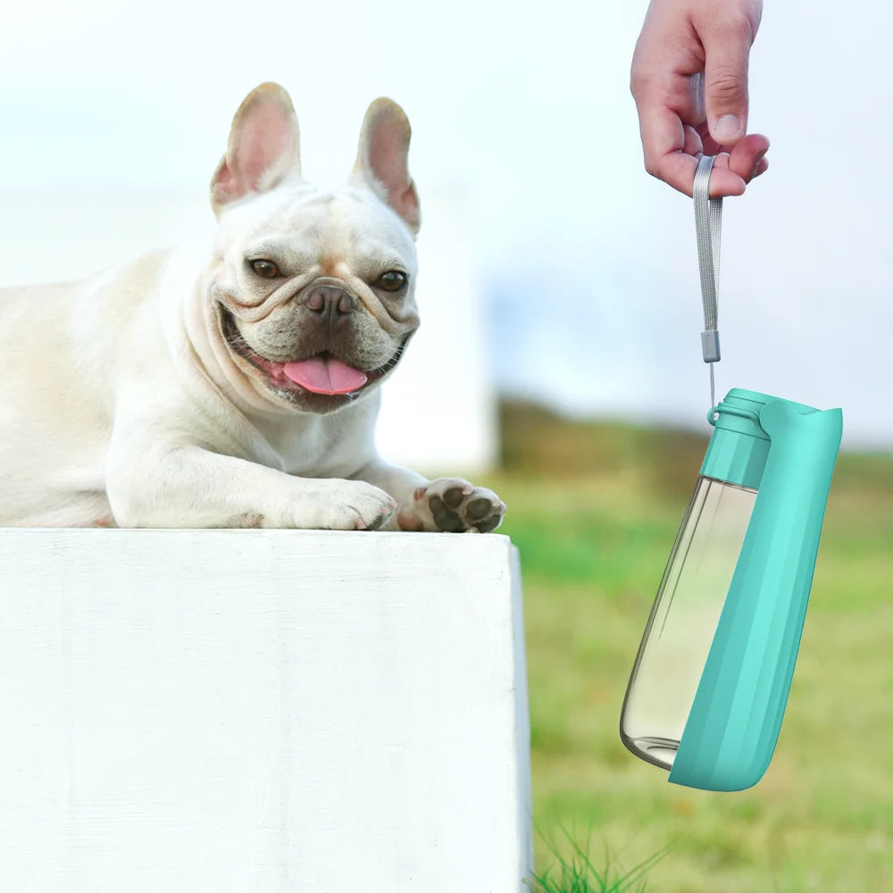 550ML Fold Dog Water Bottle Twist Open PET Portable Dog Drinking Bowl Traveling outside Feeding Walk a Dog Puppy Water Bottle