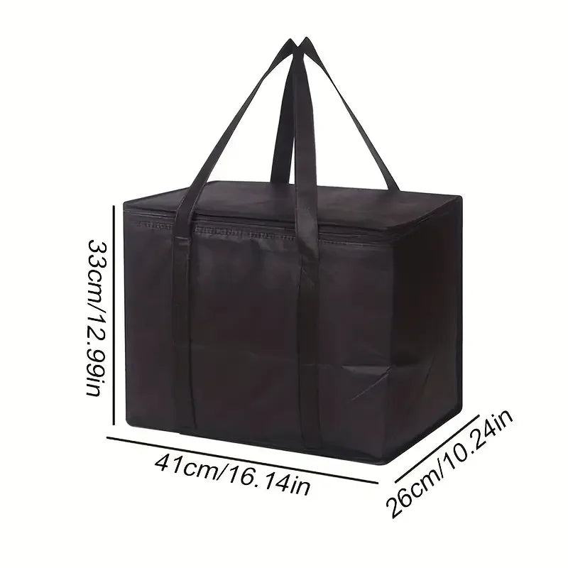 Premium Insulated Reusable Grocery Tote - Versatile Soft Cooler Bag for Hot and Cold Food Delivery, Lightweight and Foldable