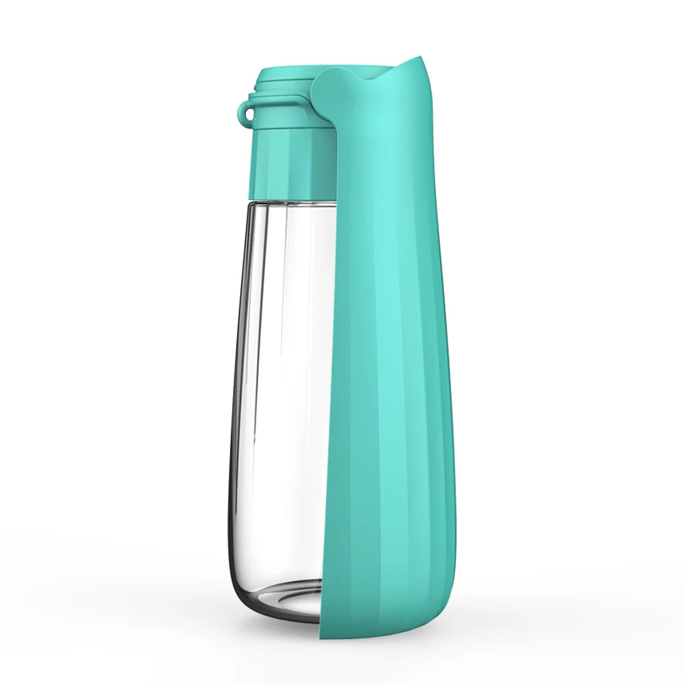 550ML Fold Dog Water Bottle Twist Open PET Portable Dog Drinking Bowl Traveling outside Feeding Walk a Dog Puppy Water Bottle