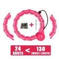 Weighted Fitness Circle Hoops for Adults Weight Loss plus Size for Adults Smart Exercise 2 in 1 Adjustable with Detachable Knots
