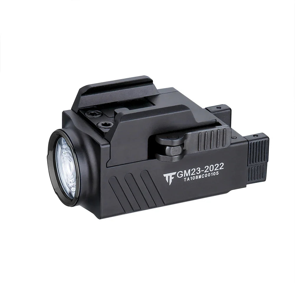 GM23 Tactical LED Flashlights Mini Pistol Lights 800 Lumens USB Rechargeable Quick Release Handgun 1913/GL Rail