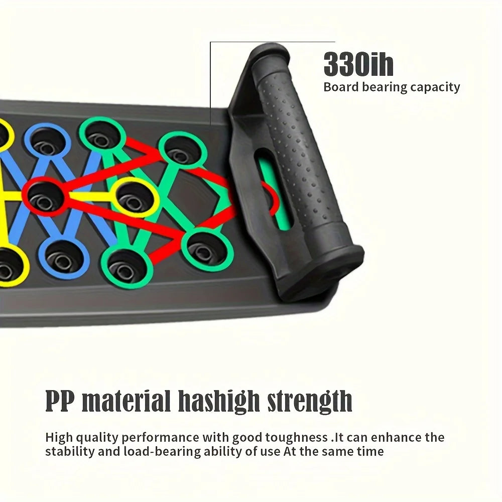 Adjustable Push-Up Board – Portable PP for Chest & Tricep Training, Compact Home Travel Gym Gear