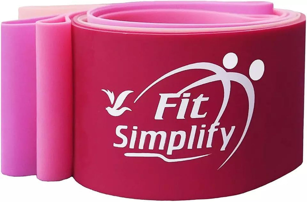 Resistance Loop Exercise Bands - Complete Set of 5 with Instruction Guide and Carry Bag