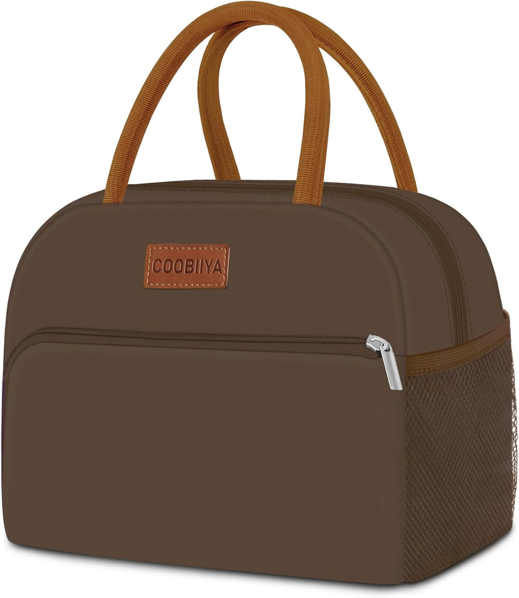 Lunch Bag Women, Lunch Box for Women Adult Men, Small Leakproof Cute Lunch Tote Large Capacity Reusable Insulated Cooler Lunch Container for Work/Office/Picnic/Travel-Cow