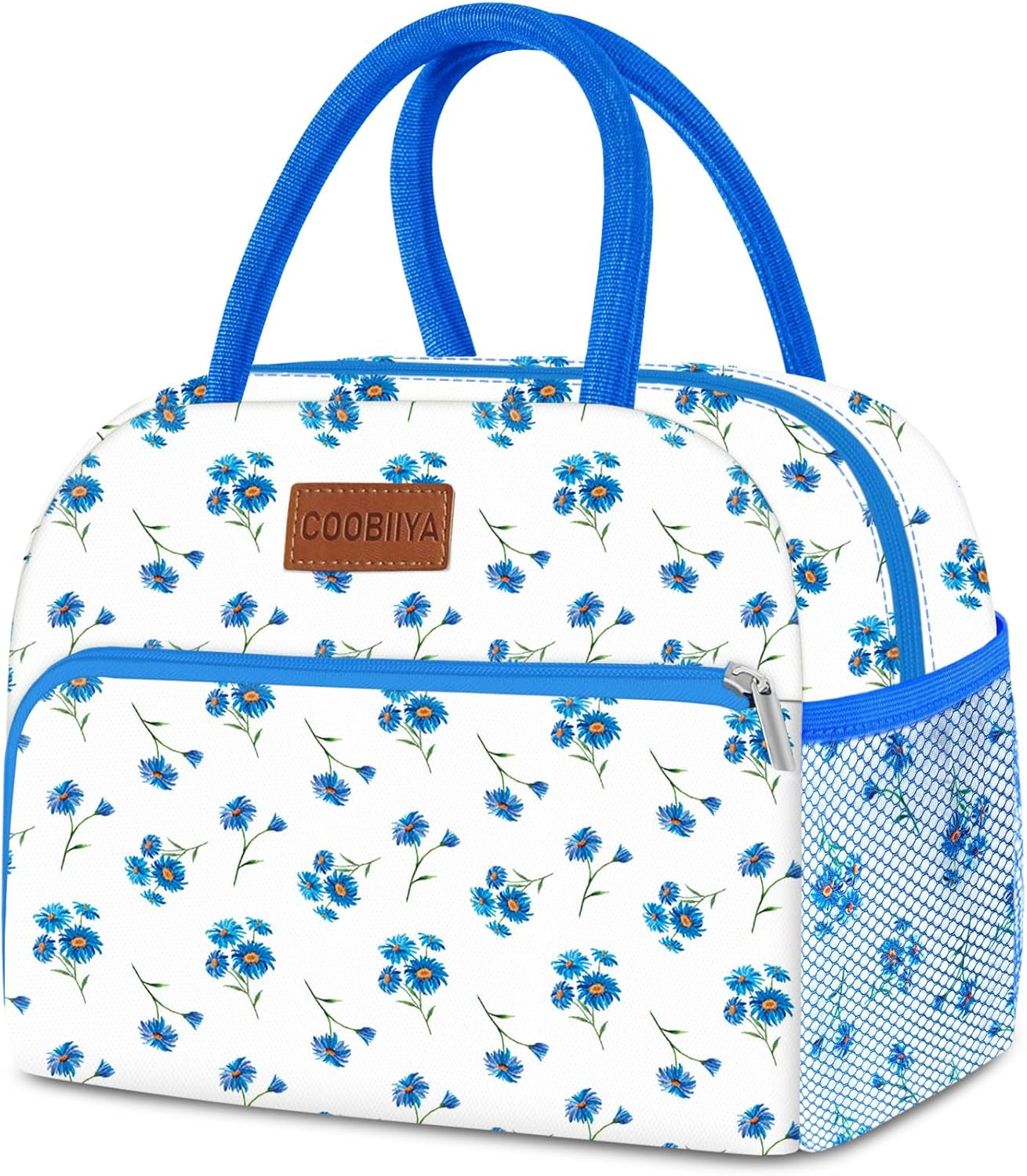 Lunch Bag Women, Lunch Box for Women Adult Men, Small Leakproof Cute Lunch Tote Large Capacity Reusable Insulated Cooler Lunch Container for Work/Office/Picnic/Travel-Cow