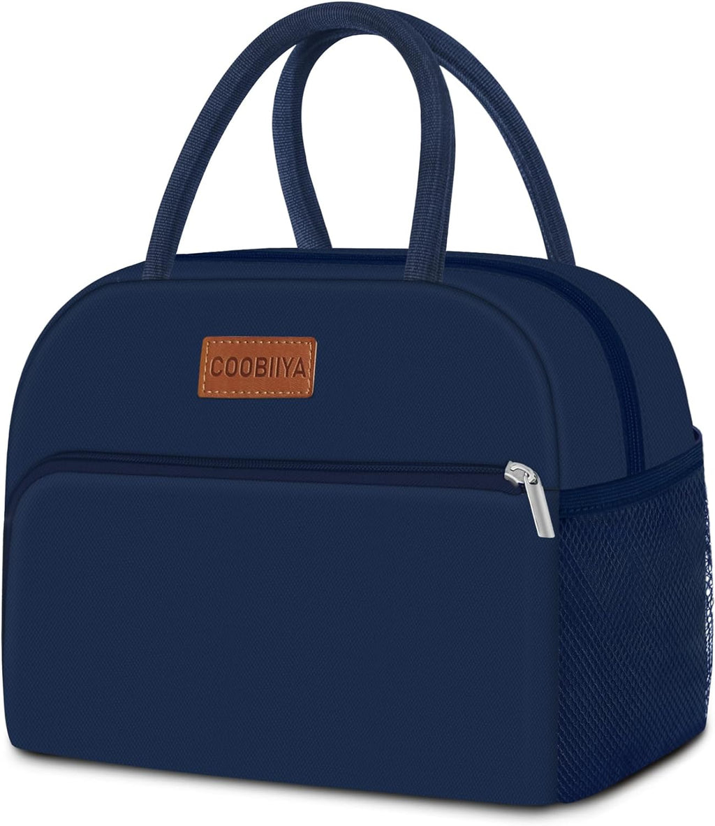 Lunch Bag Women, Lunch Box for Women Adult Men, Small Leakproof Cute Lunch Tote Large Capacity Reusable Insulated Cooler Lunch Container for Work/Office/Picnic/Travel-Cow