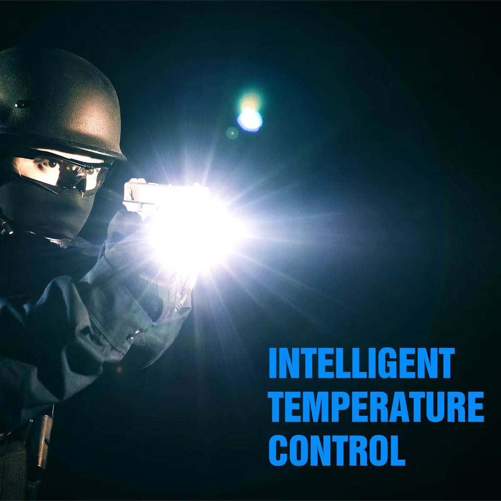GM23 Tactical LED Flashlights Mini Pistol Lights 800 Lumens USB Rechargeable Quick Release Handgun 1913/GL Rail