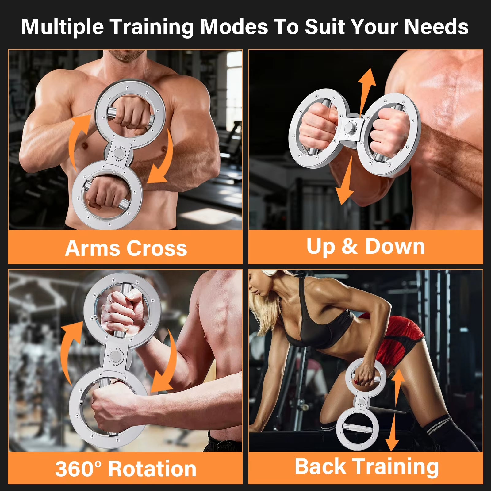 Rotator Machine Multifunctional Grip Strength Trainer 8 to 15 Pounds Adjustable Forearm Exerciser