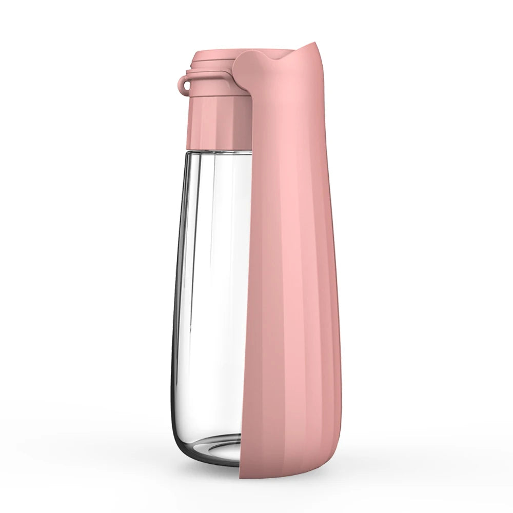 550ML Fold Dog Water Bottle Twist Open PET Portable Dog Drinking Bowl Traveling outside Feeding Walk a Dog Puppy Water Bottle