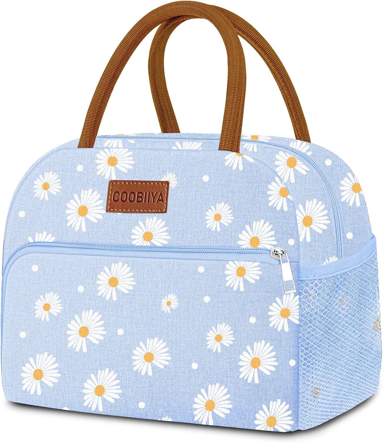 Lunch Bag Women, Lunch Box for Women Adult Men, Small Leakproof Cute Lunch Tote Large Capacity Reusable Insulated Cooler Lunch Container for Work/Office/Picnic/Travel-Cow