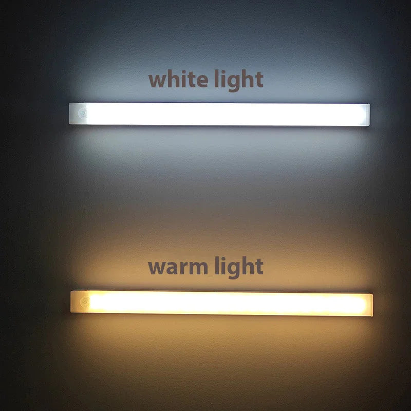 LED Motion Sensor Cabinet Lights - Set of 4, Wireless and Rechargeable, Perfect for Closets, Kitchens, Wardrobes, Stairs, and Corridors