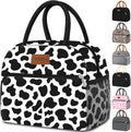 Lunch Bag Women, Lunch Box for Women Adult Men, Small Leakproof Cute Lunch Tote Large Capacity Reusable Insulated Cooler Lunch Container for Work/Office/Picnic/Travel-Cow