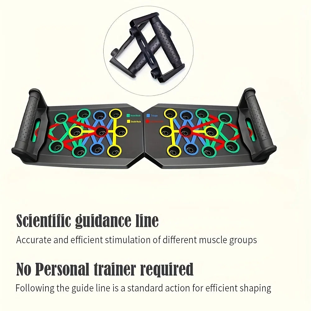 Adjustable Push-Up Board – Portable PP for Chest & Tricep Training, Compact Home Travel Gym Gear