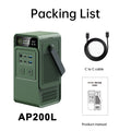 200W Power Station Camping 192Wh Lifepo4 Power Bank 60000Mah Portable Charger Battery Emergency Power USB TYPE-C Port