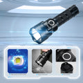 C8G Powerful LED Flashlight 21700 SST40 18650 with Power Indicator Lantern Torch 2 Groups Ramping SOS Beacon Outdoor