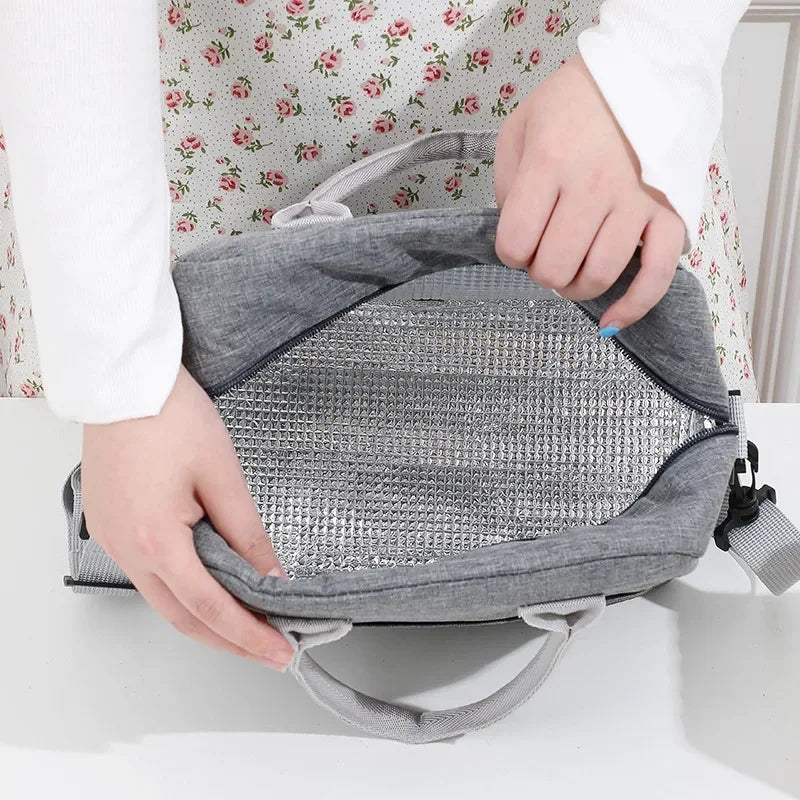2026 Portable Lunch Bag Cooler Tote Hangbag Picnic Insulated Box Canvas Thermal Food Container Men Women Kids Travel Lunchbox