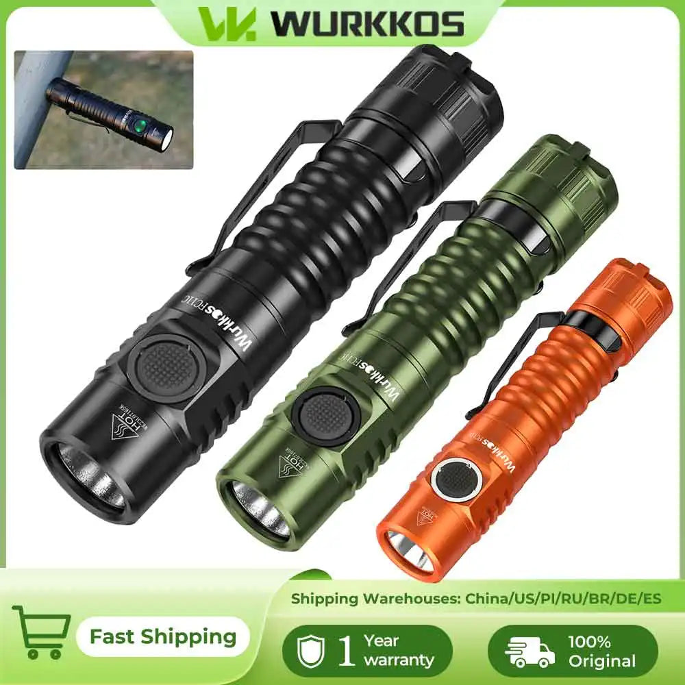 FC11C Flashlight Nippon Chemical 519A Mountaineering Edition 18650 Battery Max Output 1200 Lm USB-C Charging Daily Carry
