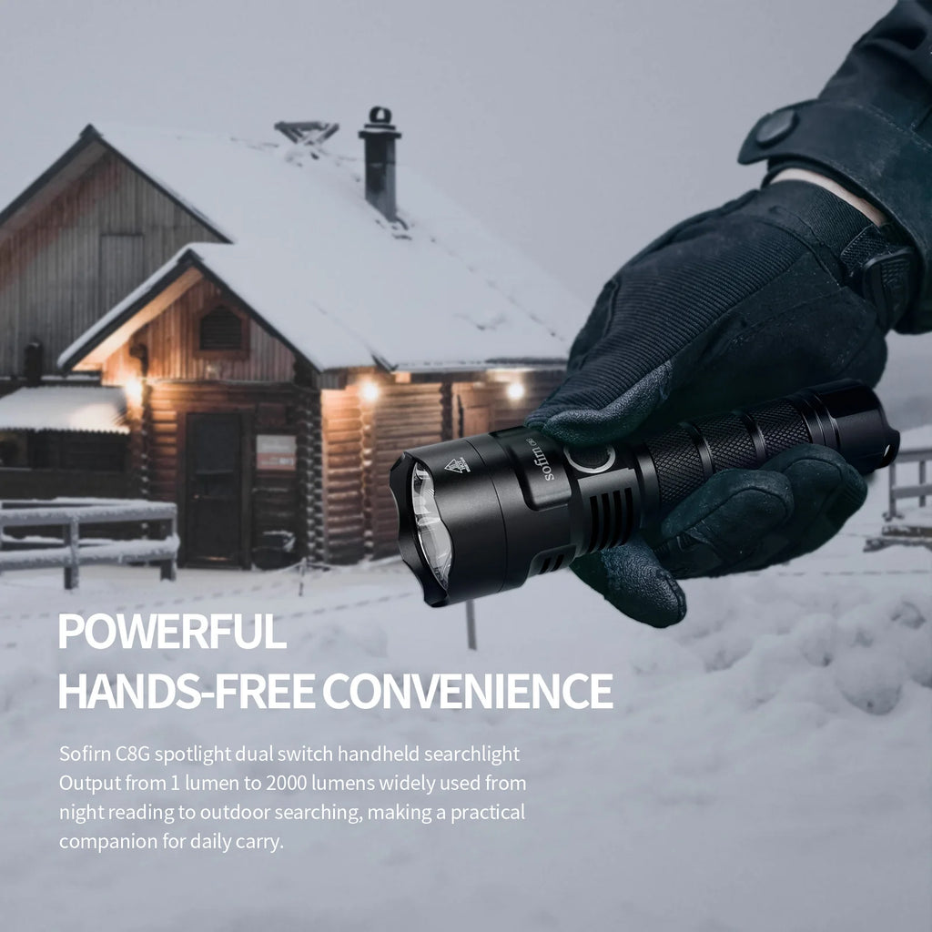C8G Powerful LED Flashlight 21700 SST40 18650 with Power Indicator Lantern Torch 2 Groups Ramping SOS Beacon Outdoor