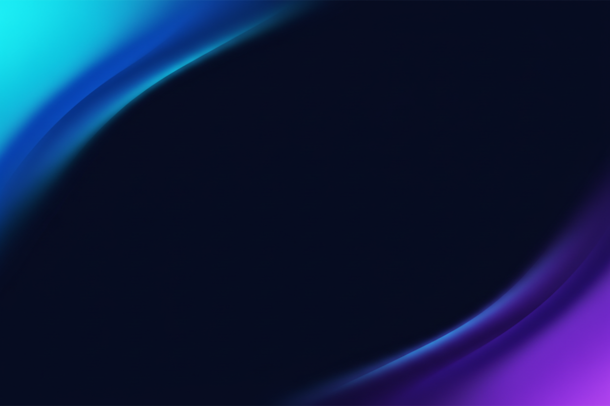 Hero Image - Dark Navy with Cyan & Indigo Gradient